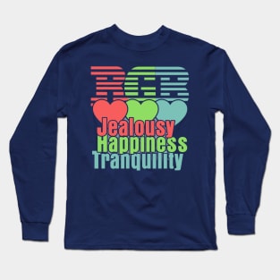 Colors of Love: Emotions, Light, Harmony in Red, Green, Blue Long Sleeve T-Shirt